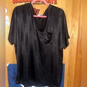 Black Satin-type shirt by Cherish